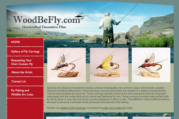 Wood Be Fly web design