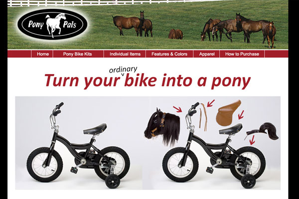 Pony Pals web design