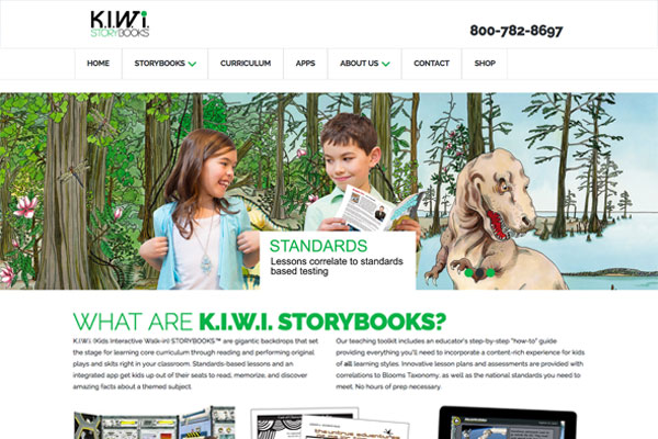 KIWI Storybooks Web Design
