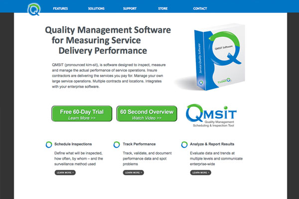 QMSIT Software web design
